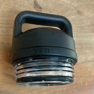 YETI Black Bottle Cap with Handle